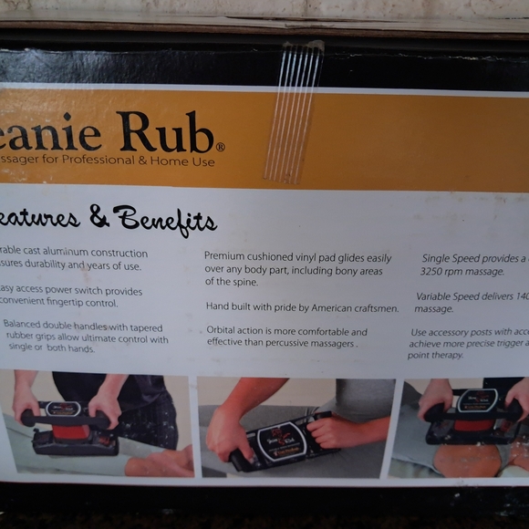Never Used Jeanie Rub Massager by Core Products - Black and Red - Picture 4 of 4